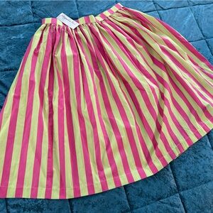 Magnolia Park Pink and Green Striped Skirt